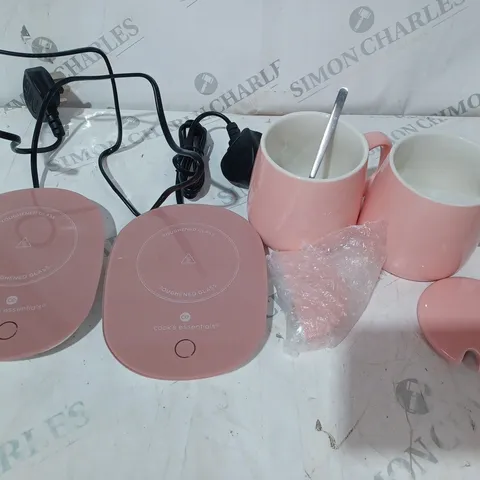 MUG WARMER GIFT SET OF 2 PINK