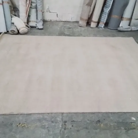 QUALITY DESIGNER AREA RUG - APPROXIMATELY 340CM X 240CM - NATURAL 