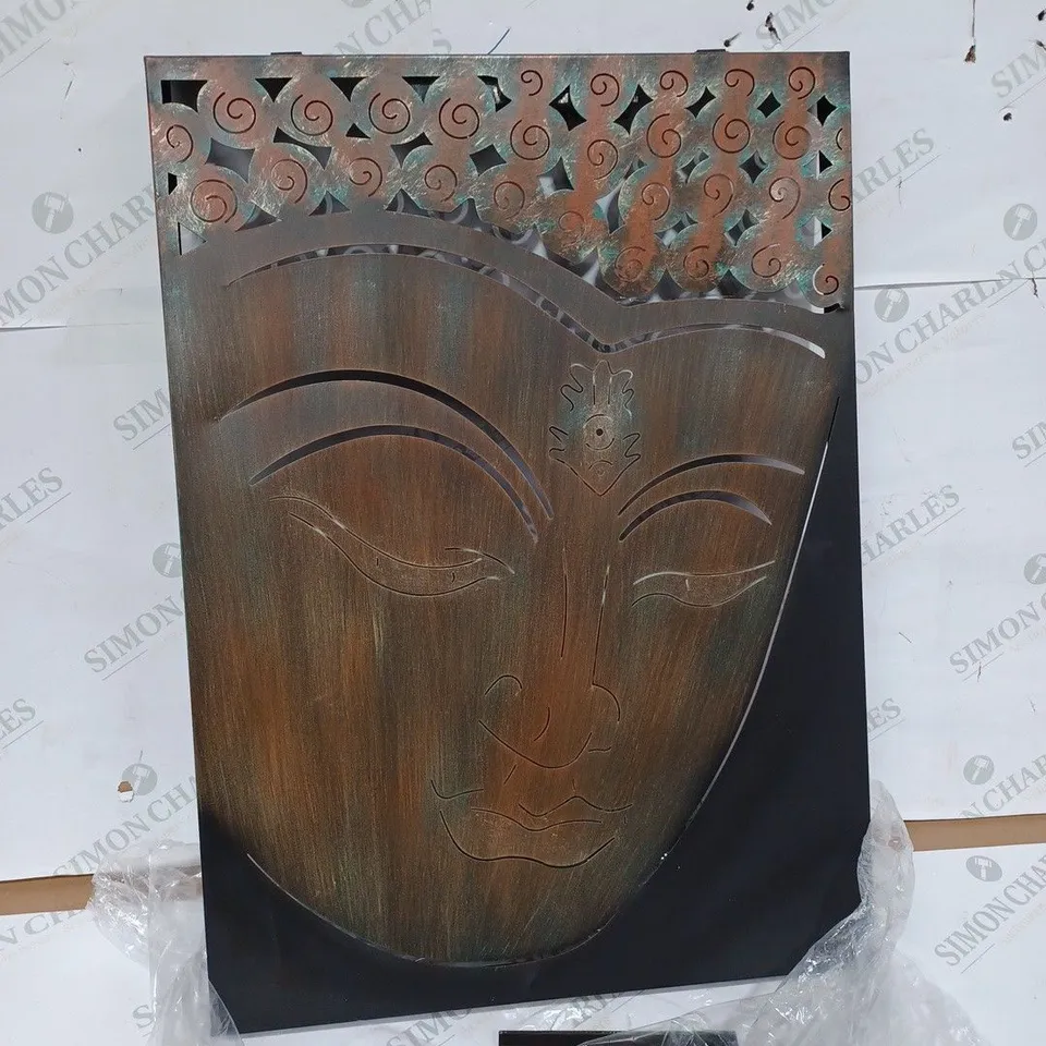 BOXED INNOVATORS SOLAR LED TRANQUIL BUDDHA WALL DECOR