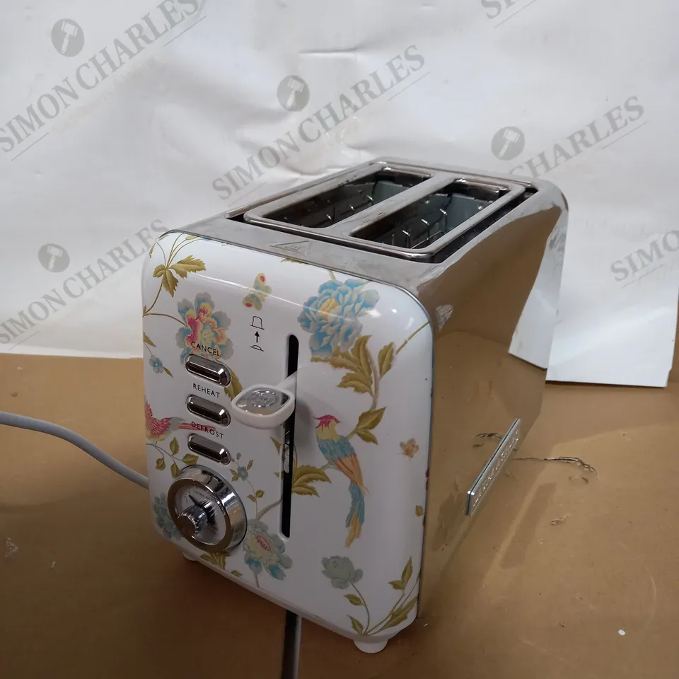LAURA ASHLEY ELVEDEN PRINT 2 SLICE TOASTER