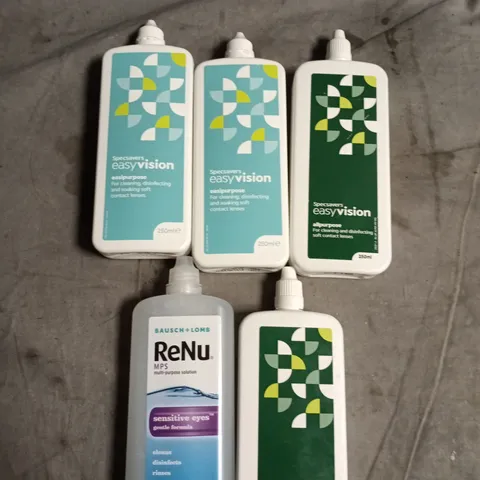 APPROXIMATELY 25 ASSORTED CONTACT LENS SOLUTIONS