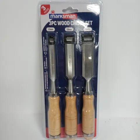 MARKSMAN 3-PIECE WOOD CHISEL SET
