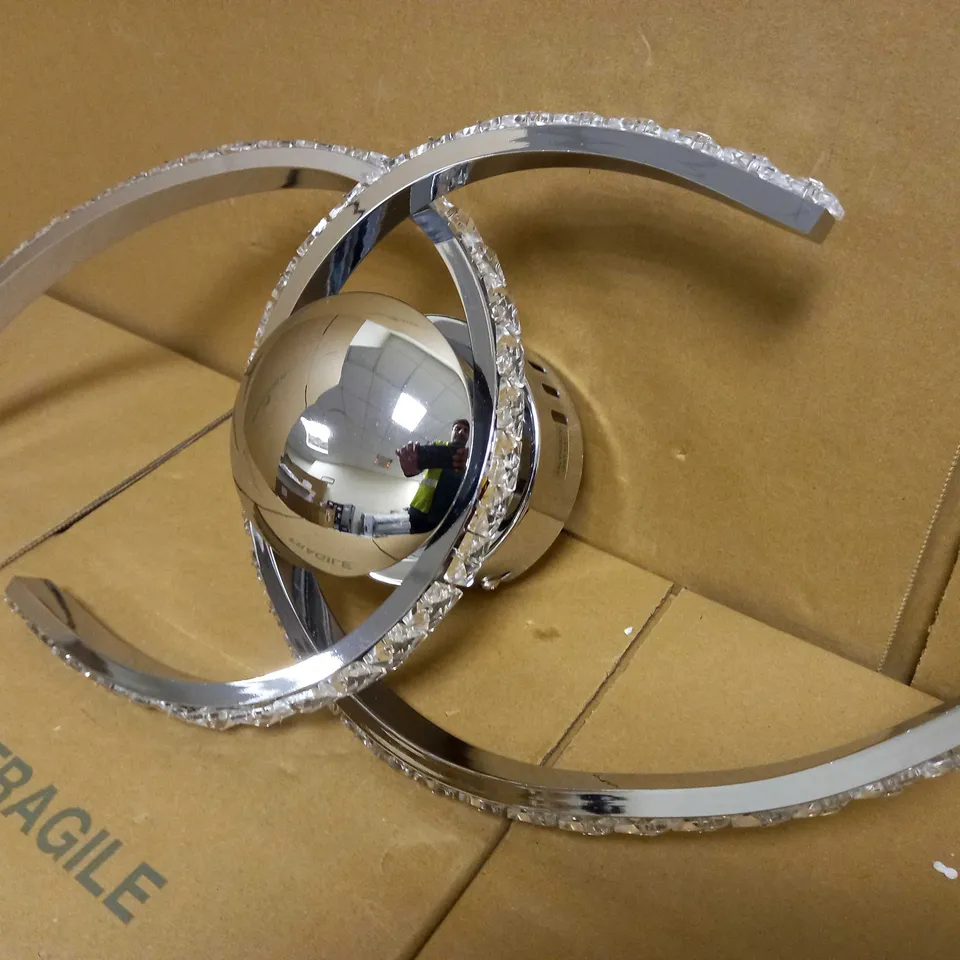 DAR LIGHTING GROUP PAGAZZI FRANCINE CIRCLES FLUSH POLISHED CHROME LED