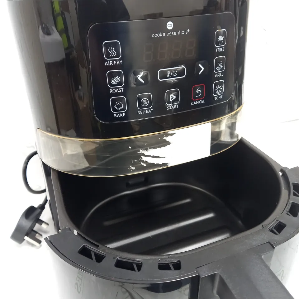 COOK'S ESSENTIALS 4L AIR FRYER IN BLACK