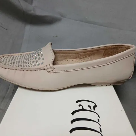 CAPOLIN ALLEGRA STONE NUBUCK SLIP-ON SHOES – UK 7.5 (EU 40.5) – WOMEN'S