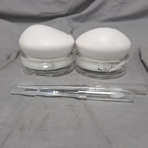 LIFE AND BEAUTY TEETH WHITENING SERUM AND ENAMEL SENSITIVITY SERUM - BOTH 35ML – 2 GLASS JARS WITH APPLICATOR