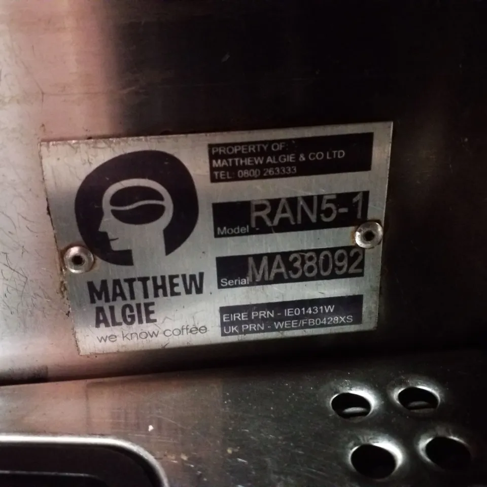 RANCILIO RAN5-1 COMMERCIAL BARRISTA COFFEE MACHINE