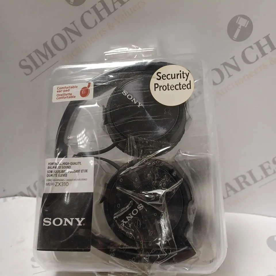 BOXED SONY MDR-ZX310 OVER-EAR HEADPHONES IN BLACK