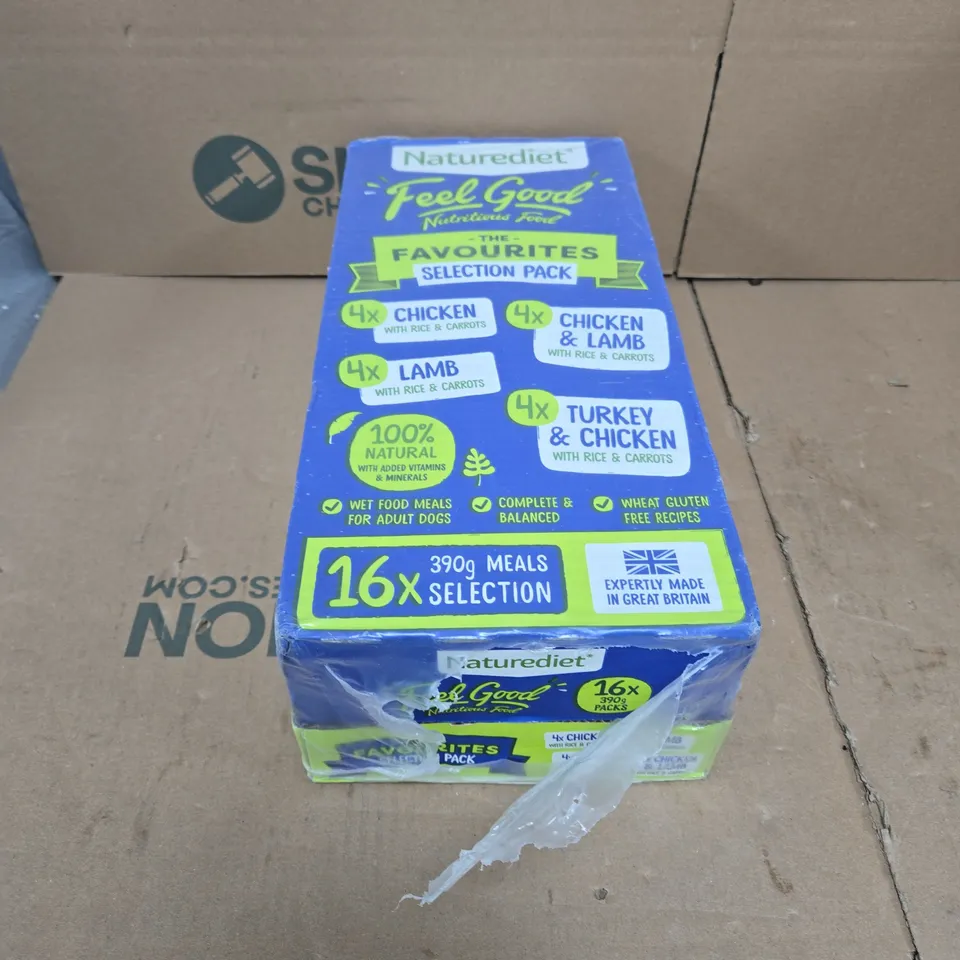 BOXED NATUREDIET THE FAVOURITES SELECTION PACK (16X390G)