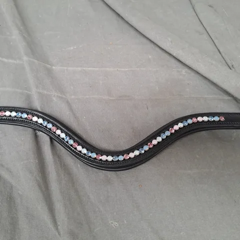 CAROUSEL EQUESTRIAN CRYSTAL LEATHER BROWBAND