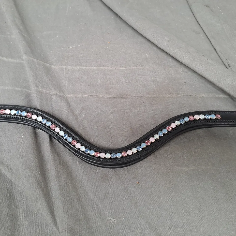 CAROUSEL EQUESTRIAN CRYSTAL LEATHER BROWBAND