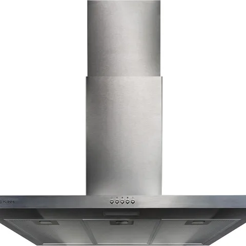 BOXED RUSSELL HOBBS CHIMNEY COOKER HOOD 90CM T-SHAPED KITCHEN EXTRACTOR FAN IN STAINLESS STEEL, 3 SPEED SETTINGS & LED LIGHT EXTRACTION & RECIRCULATION FEATURES, 3 X WASHABLE ALUMINIUM FILTERS RHTCH90