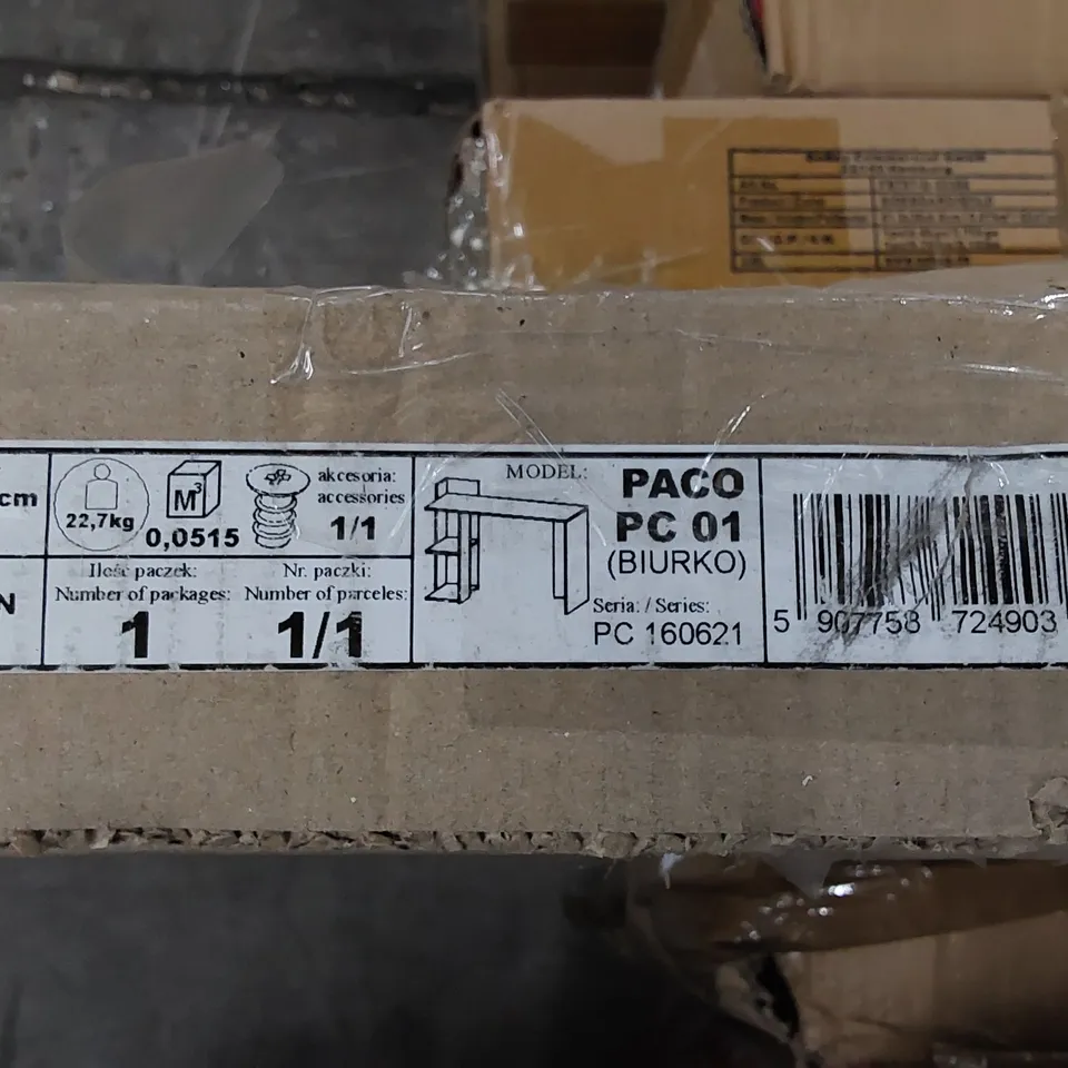 BOXED PACO DESK (1 BOX)