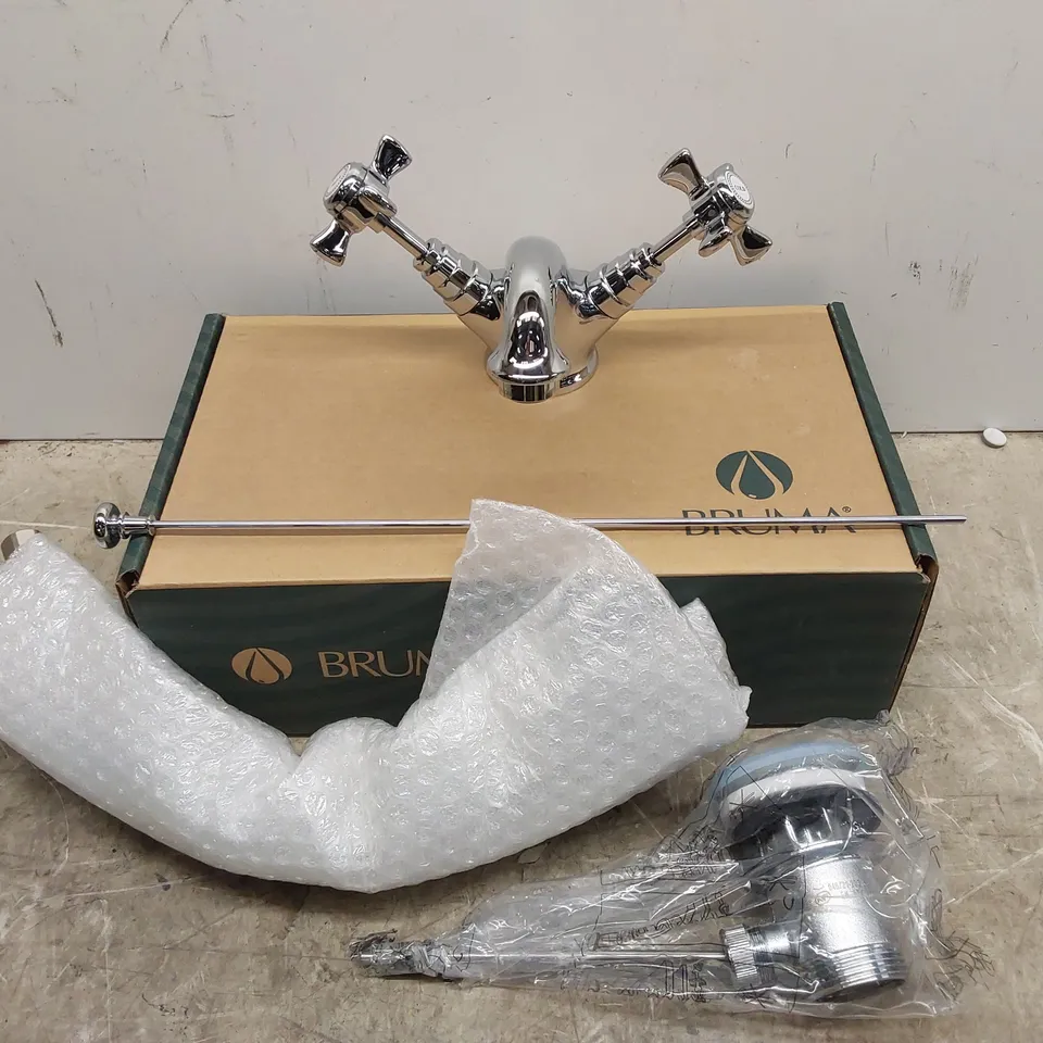 BOXED BRUMA IMPERIAL BASIN MIXER WITH POP-UP WASTE SET - CHROME