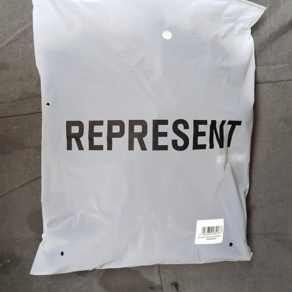 BAGGED REPRESENT OWNERS CLUB HOODIE IN BLACK SIZE LARGE