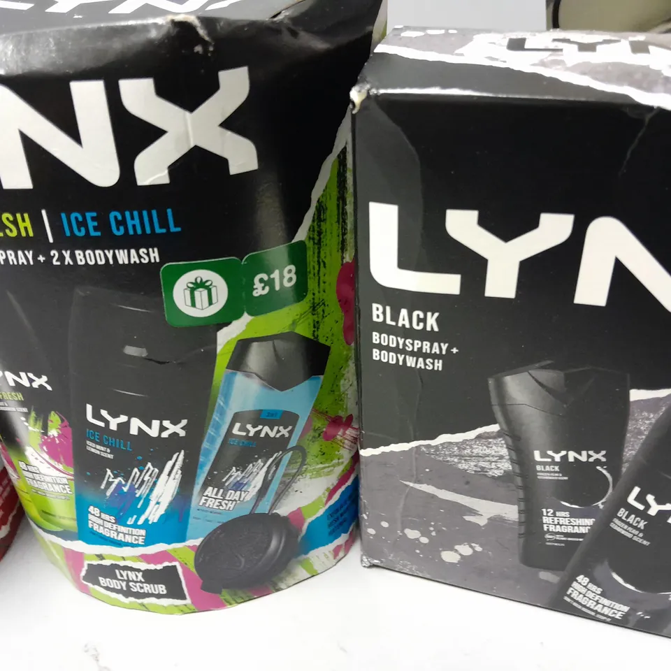 LOT OF 5 ASSORTED LYNX GIFT SETS