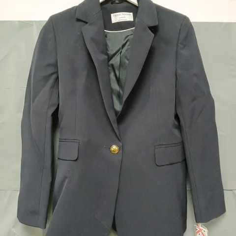HELENE BERMAN DIANA BUTTON BLAZER IN NAVY SIZE 10