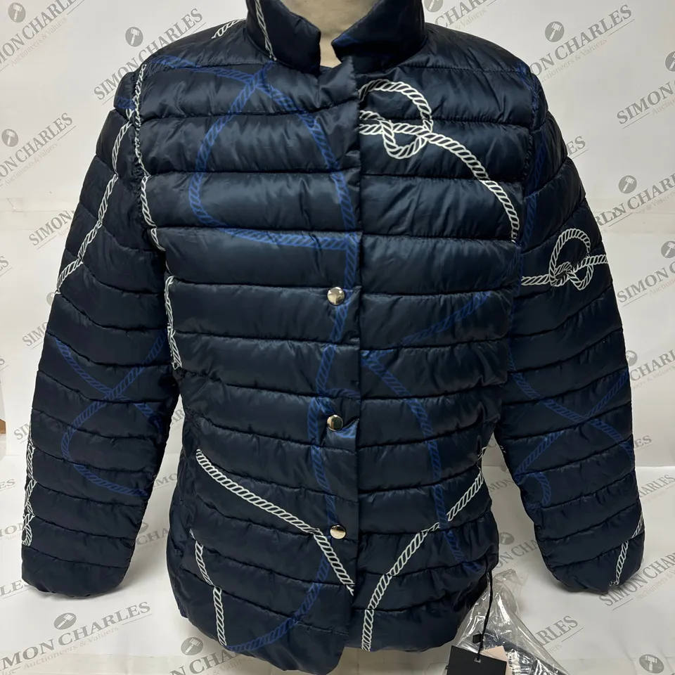 EMMA MARELLA TOLMIN JACKET IN NAVY SIZE 12 