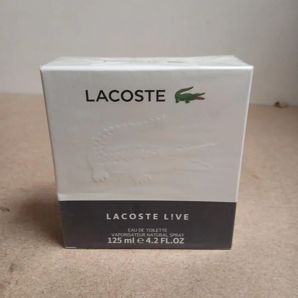 BOXED LACOSTE LIVE EAU DE TOILETTE 125ML
