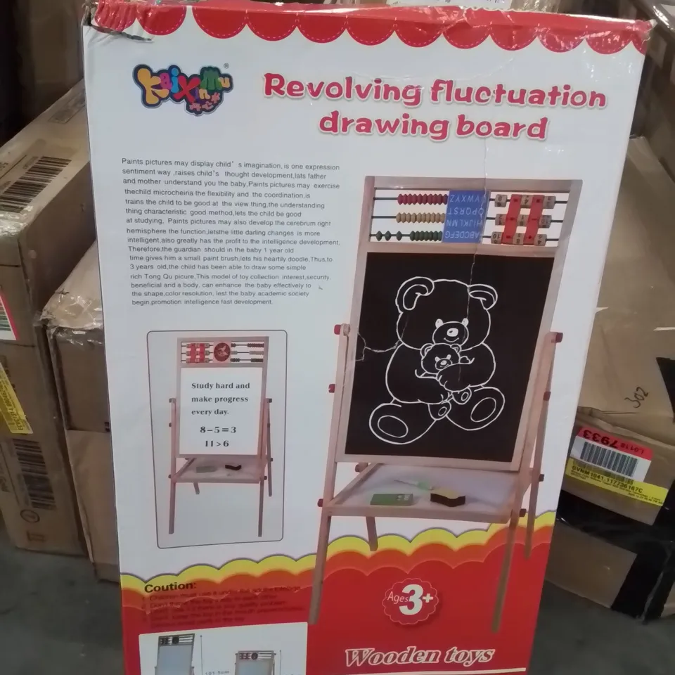 BOXED REVOLVING FLUCTUATION DRAWING BOARD