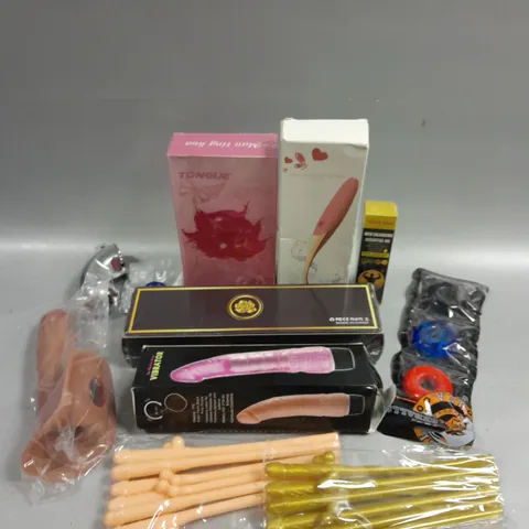 APPROXIMATELY 20 ASSORTED ADULT TOYS & ACCESSORIES