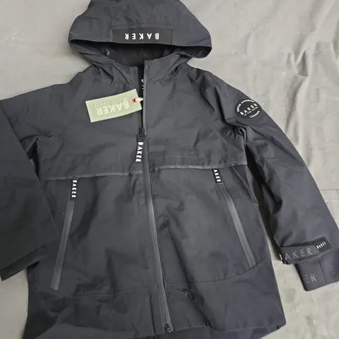TED BAKER WATERPROOF ZIP THROUGH JACKET IN BLACK - 4/5 YRS 110CM