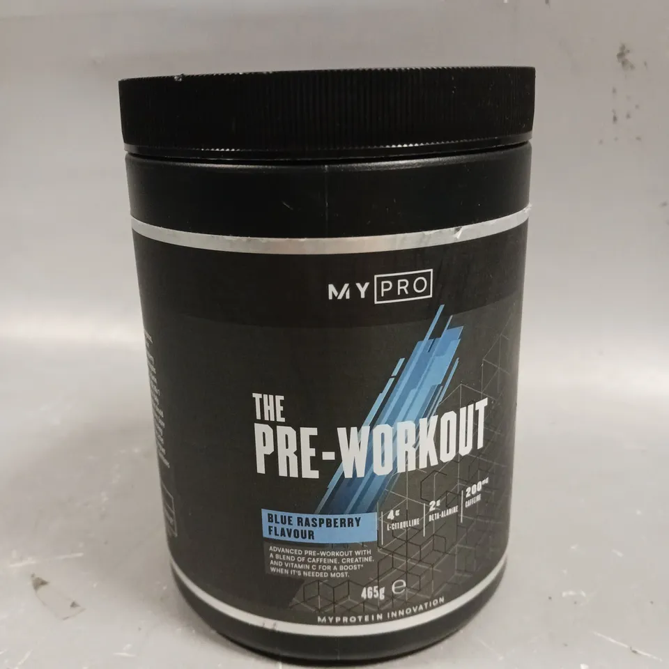 SEALED MY PRO PRE-WORKOUT - BLUE RASPBERRY - 465G 