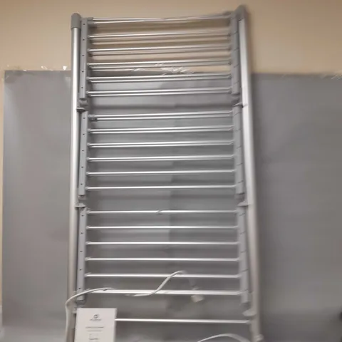 BOXED OUTLET ORGANISED OPTIONS 3 TIER HEATED AIRER WITH 21M DRYING SPACE - COLLECTION ONLY