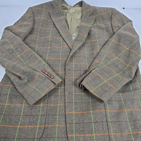 CHARLES TYRWHITT BLAZER JACKET, BROWN/GREEN/ORANGE - SIZE UNSPECIFIED