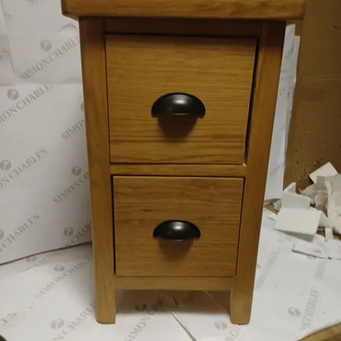 SHELTON 2 DRAWER BEDSIDE CHEST
