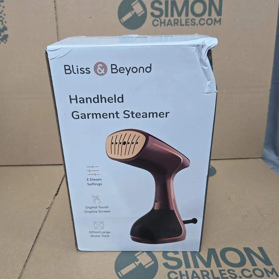 BLISS & BEYOND HANDHELD GARMENT STEAMER