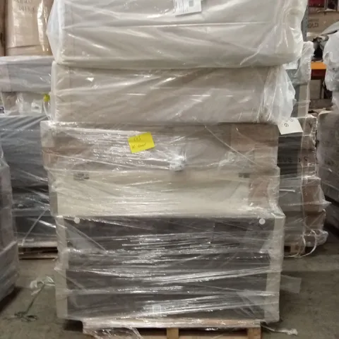 PALLET OF ASSORTED QUALITY DESIGNER DIVAN BASES // SIZES AND COLOURS VARY