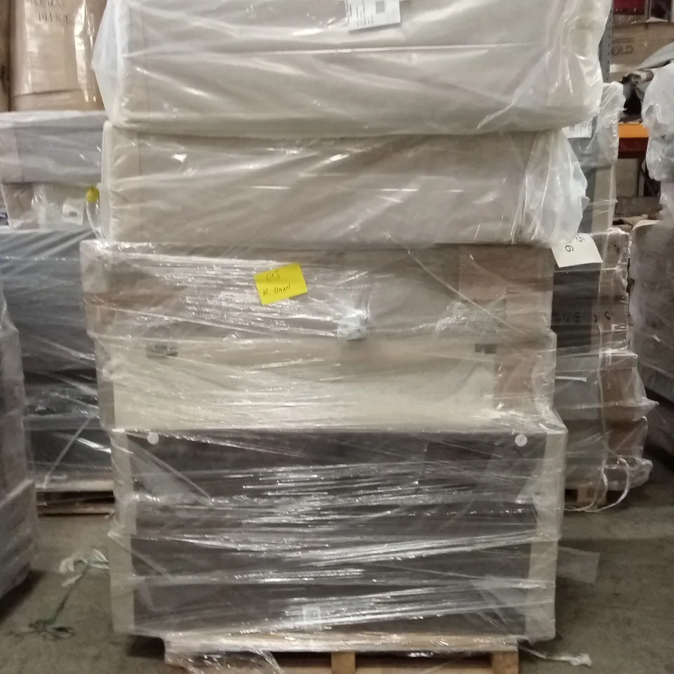 PALLET OF ASSORTED QUALITY DESIGNER DIVAN BASES // SIZES AND COLOURS VARY