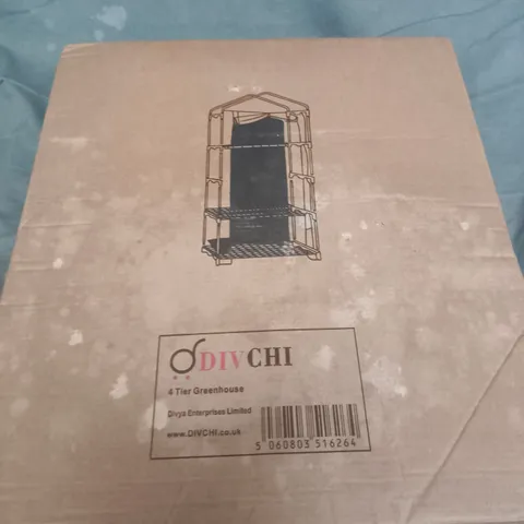 DIVCHI 4 TIER GREENHOUSE – GARDEN STRUCTURE, BOXED