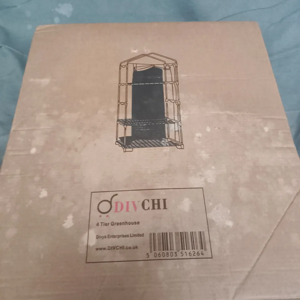 DIVCHI 4 TIER GREENHOUSE – GARDEN STRUCTURE, BOXED