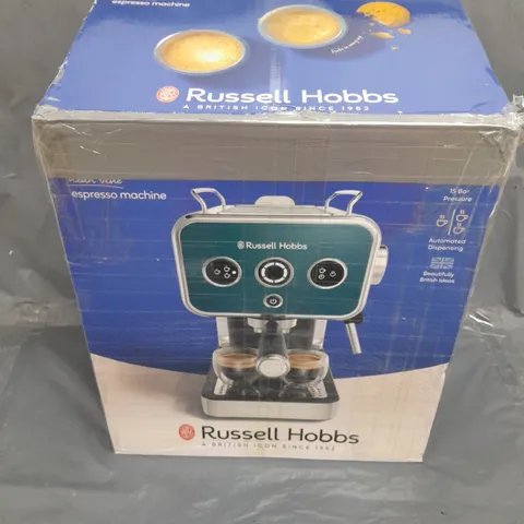 BOXED RUSSELL HOBBS ESPRESSO MACHINE