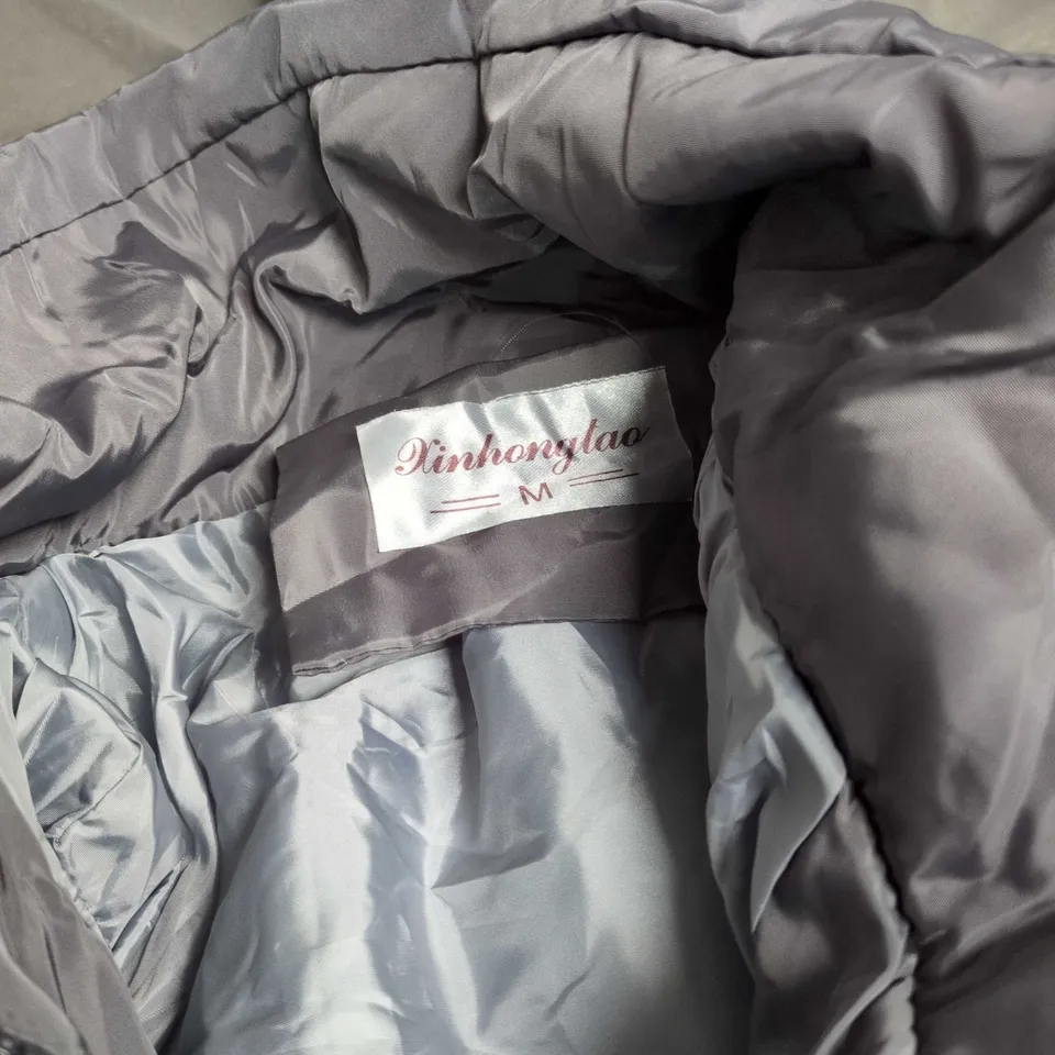 GREY PADDED HOODED COAT – WOMEN'S, SIZE M