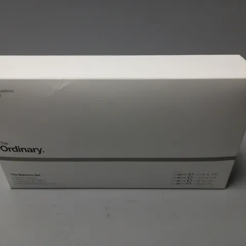 BOXED THE ORDINARY THE BALANCE SET