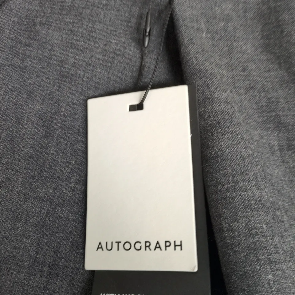 AUTOGRAPH WITH WOOL WOMEN'S TROUSERS – CHARCOAL, UK 12