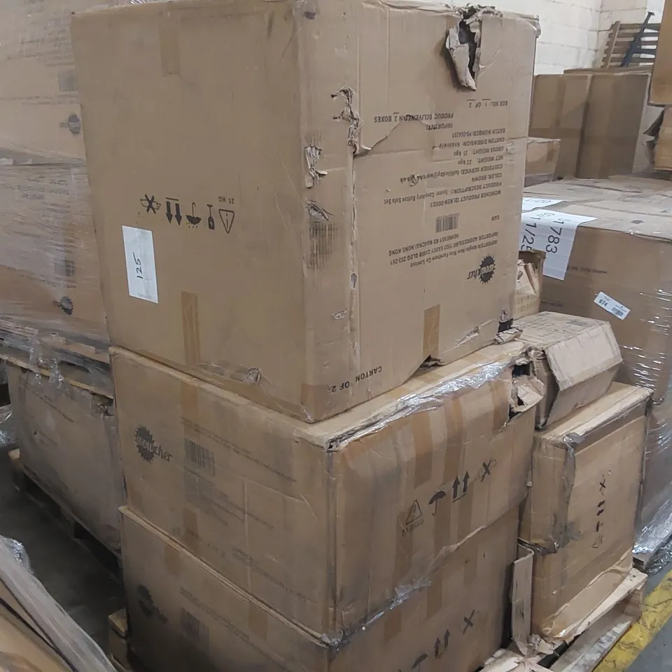 PALLET CONTAINING A LARGE QUANTITY OF ASSORTED GARDEN FURNITURE PARTS