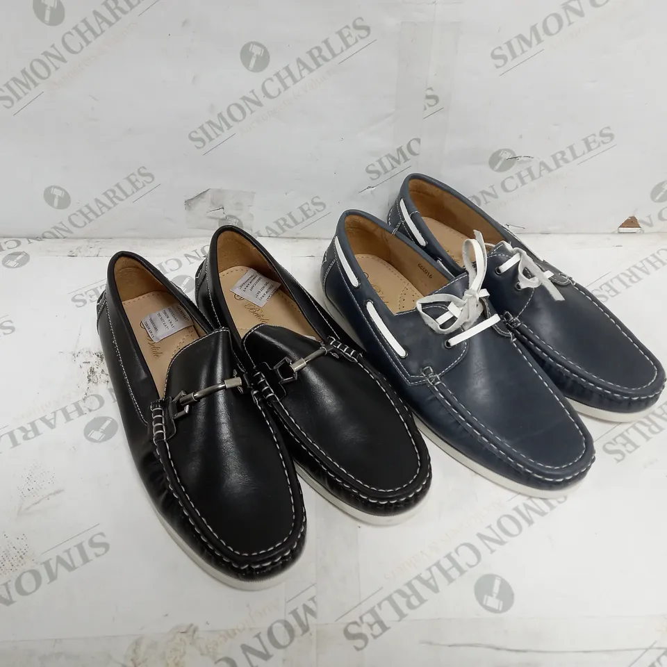 4 BOXED PAIR OF BELIDE MOCCASINS TO INCLUDE SIZES 40, 41 