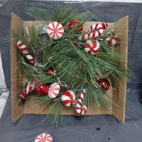 CANDY CANE CHRISTMAS WREATH