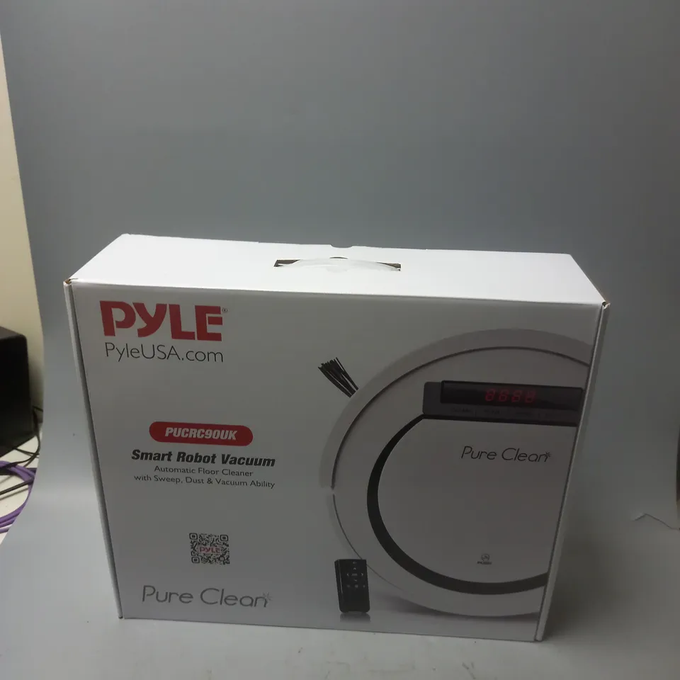 BOXED PYLE PURE CLEAN SMART ROBOT VACUUM 