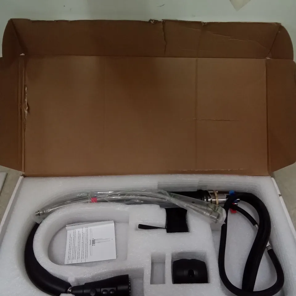 BOXED KITCHEN TAP - BLACK