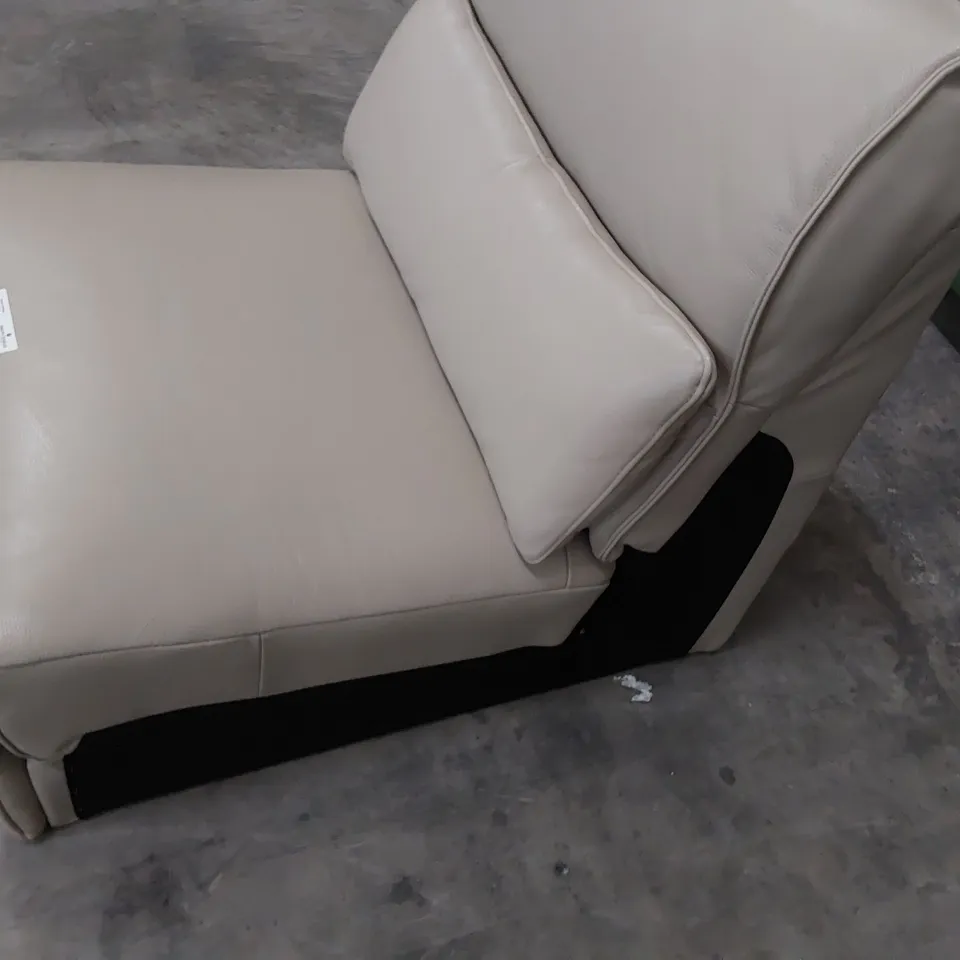 DESIGNER MISSOURI ARMLESS UNIT CREAM LEATHER 