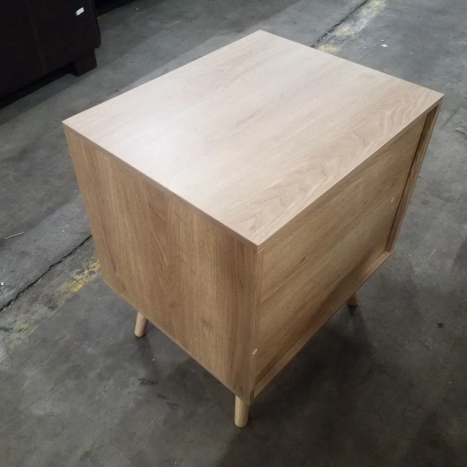 RATTAN BEDSIDE TABLE 