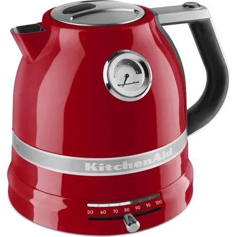 BOXED KITCHENAID, ARTISAN 1.5L DUAL-WALLED MULTI-TEMPERATURE KETTLE - RED (1 BOX)