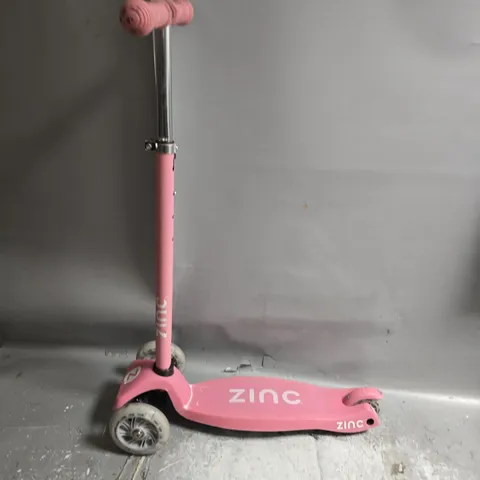 KIDS ZINC 3 WHEELED SCOOTER IN PINK - COLLECTION ONLY
