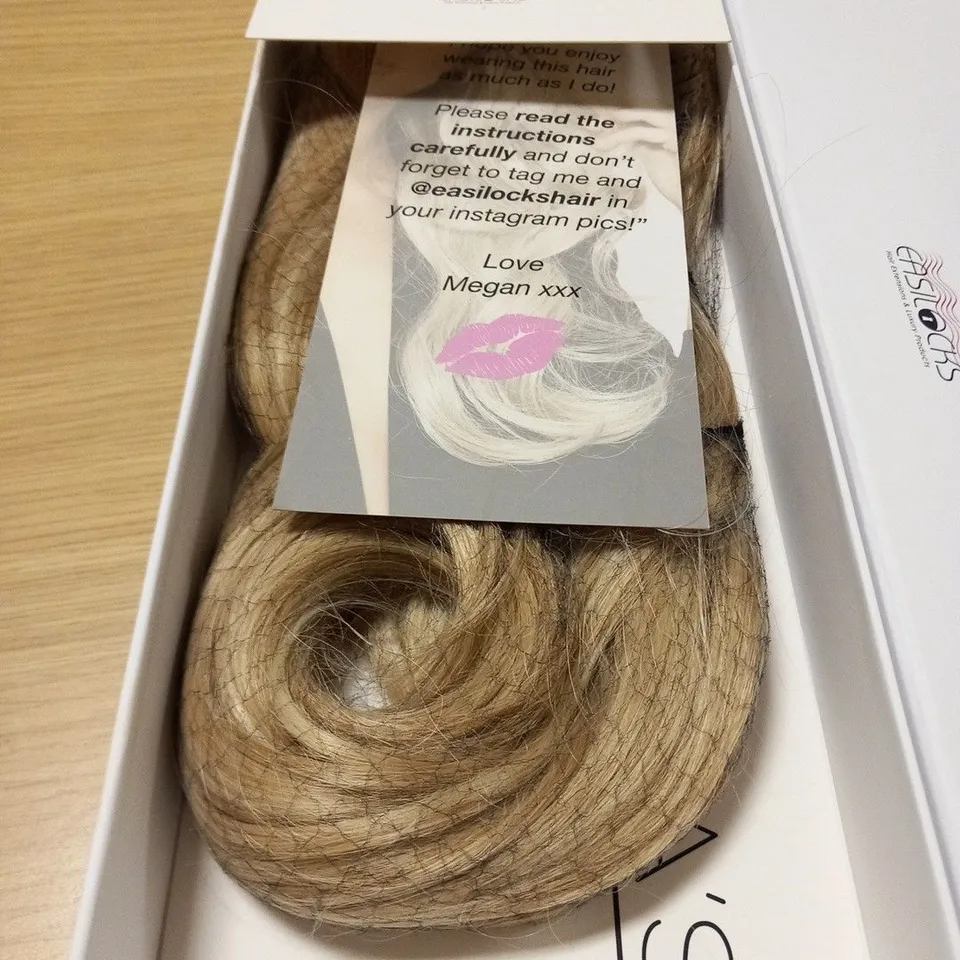 BOXED MEGAN MCKENNA'S BOUNCY BLOW 2 IN 1 REVOLUTIONARY HAIR EXTENSIONS MALIBU BLONDE MM HAIR PIECE 22071