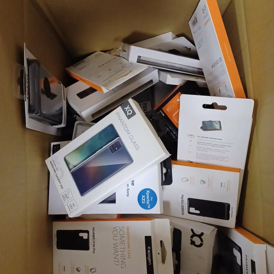 APPROXIMATELY 40 ASSORTED SMARTPHONE PROTECTIVE CASES FOR VARIOUS MODELS